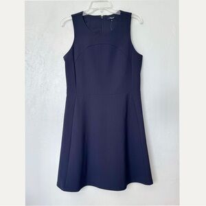 Madewell Navy Blue Adore Me Crew Neck Sleeveless Mini Dress Size 10